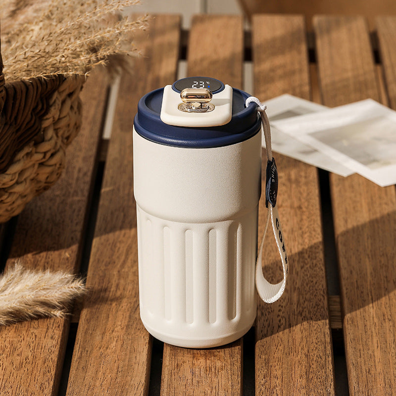 Kaffee-Thermoskanne mit Temperaturanzeige