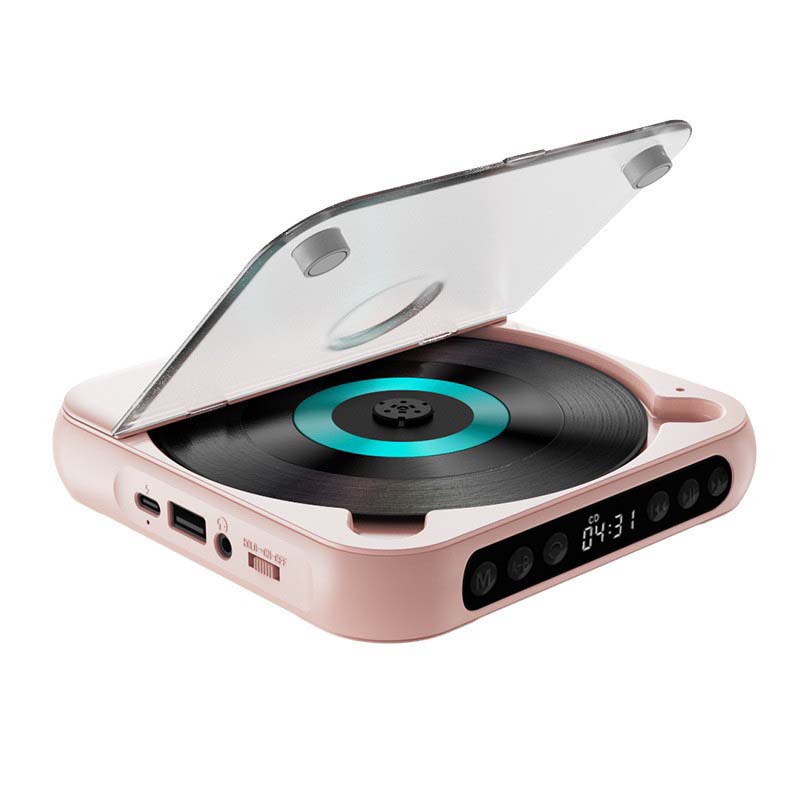 Bærbar Bluetooth-kompatibel cd-afspiller