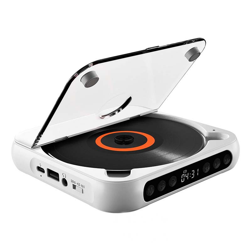 Bærbar Bluetooth-kompatibel cd-afspiller