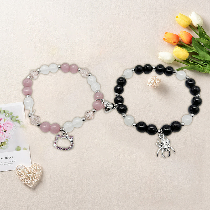Magnetarmband mit Perlen