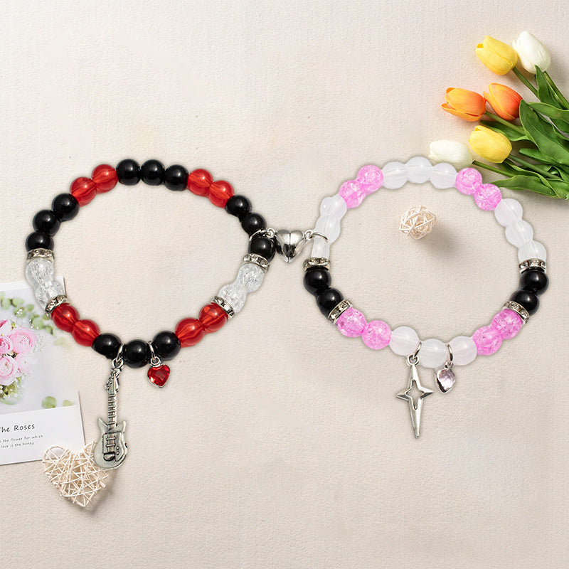 Magnetarmband mit Perlen