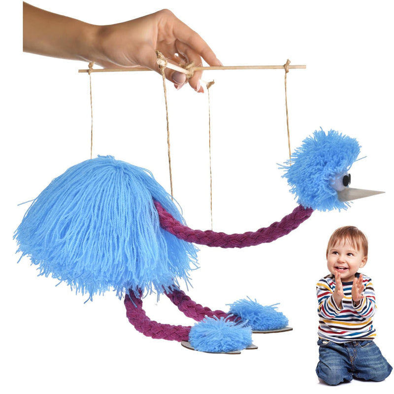 Straußenpuppe Marionette