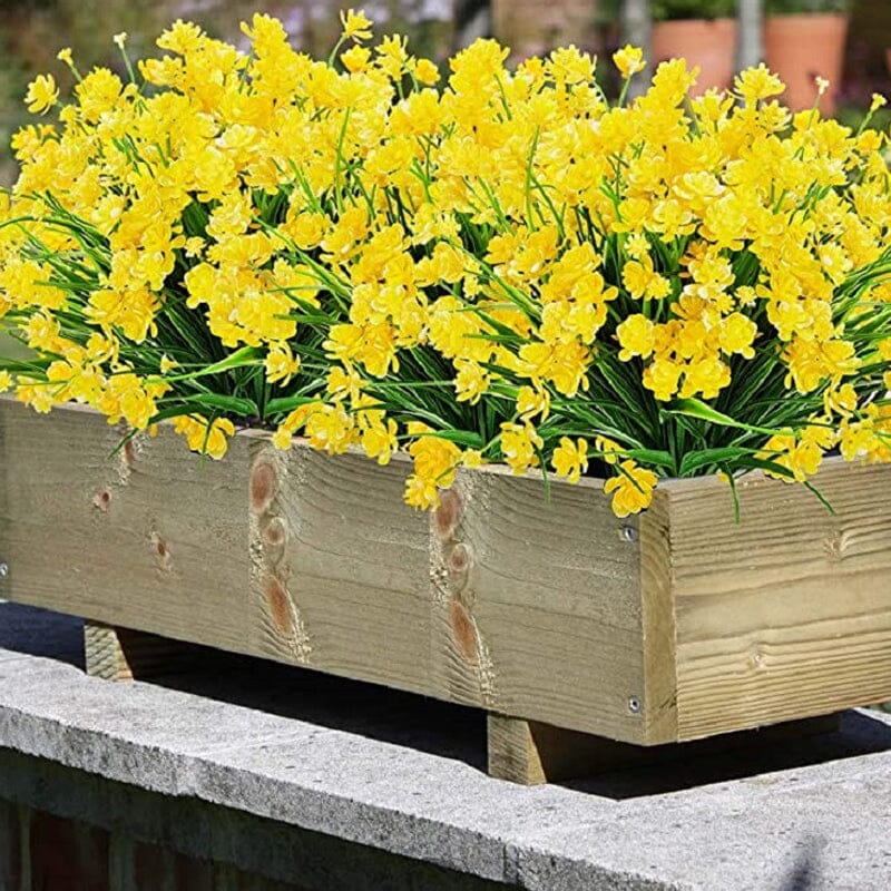 Udendørs kunstige blomster (2 bundter)