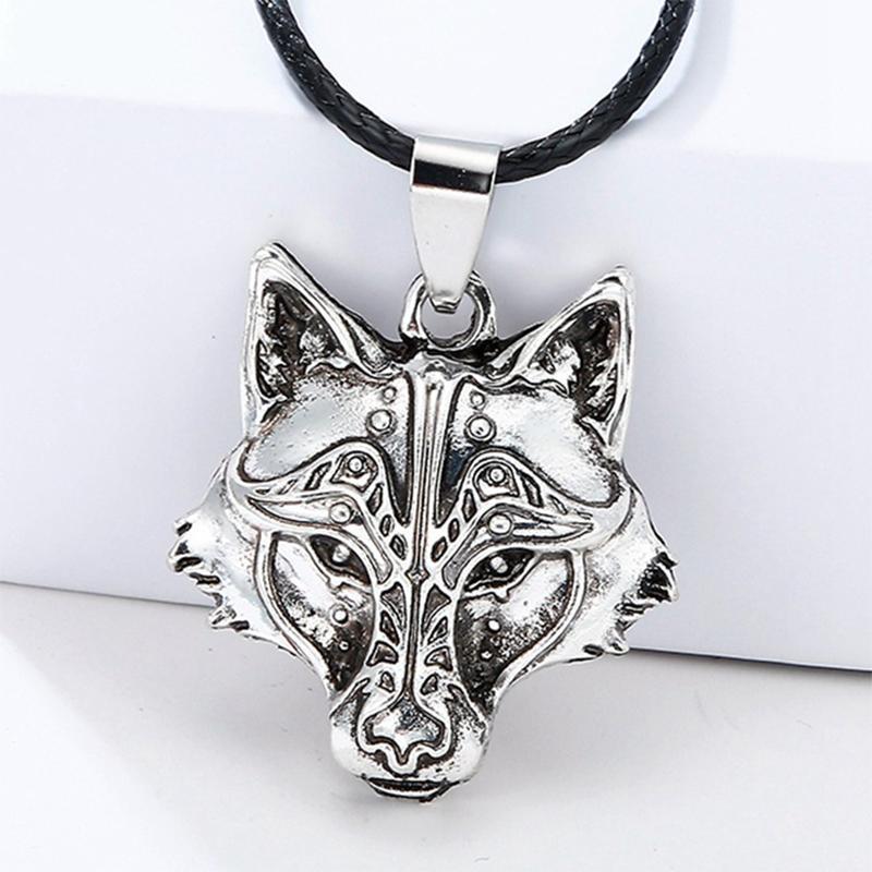 Einzigartige Wolf Halskette