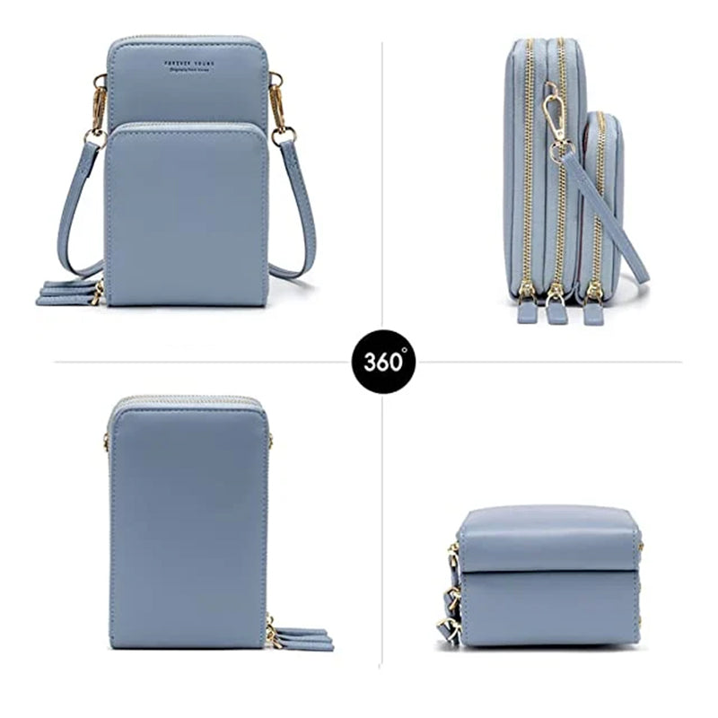 Lille crossbody taske i læder