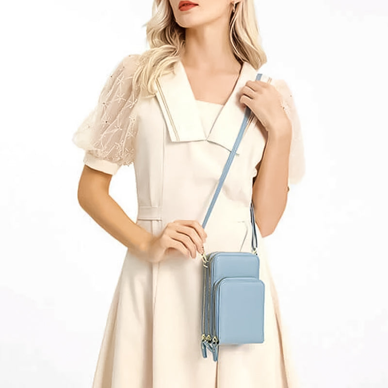 Lille crossbody taske i læder