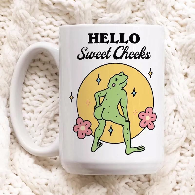 Lustige Frosch-Kaffeetasse
