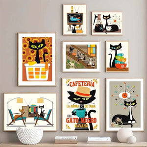 Katze Kunstdruck Dekorative Malerei