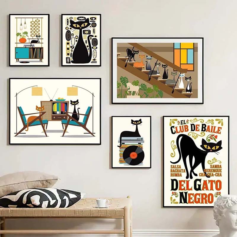 Katze Kunstdruck Dekorative Malerei