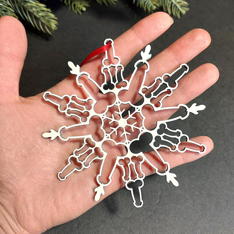 Weihnachten Schneeflocken Ornamente
