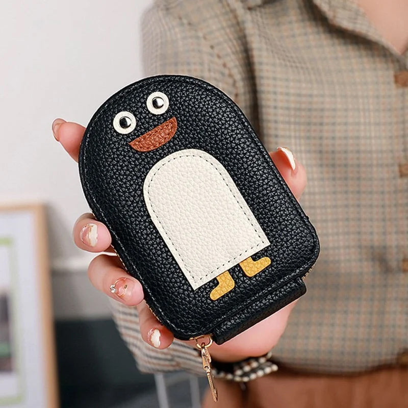 Søde Penguins PU kreditkort møntpung