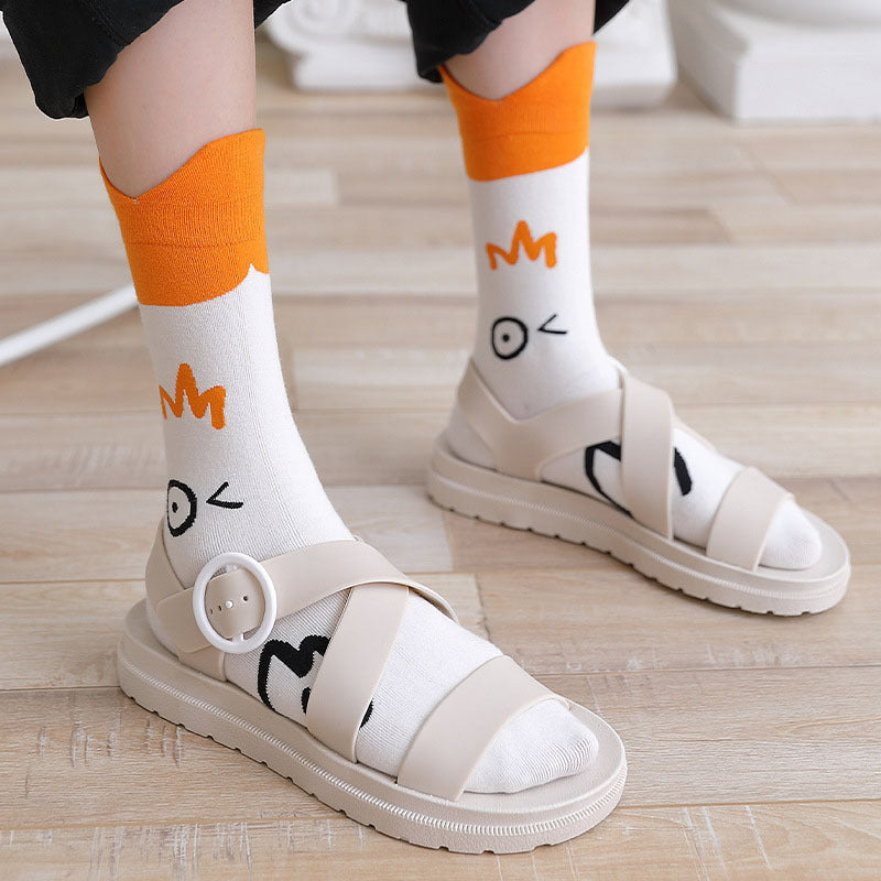 Ente gedruckt Cartoon niedlich Socken