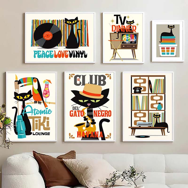 Katze Kunstdruck Dekorative Malerei