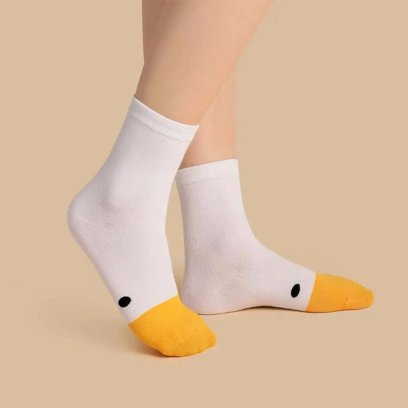 Ente gedruckt Cartoon niedlich Socken