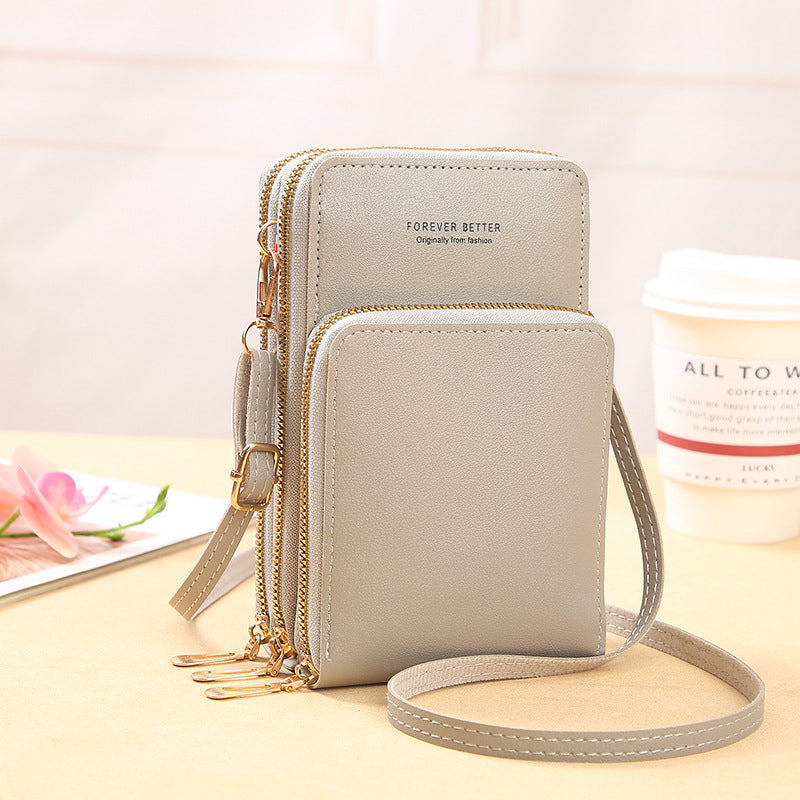 Lille crossbody taske i læder