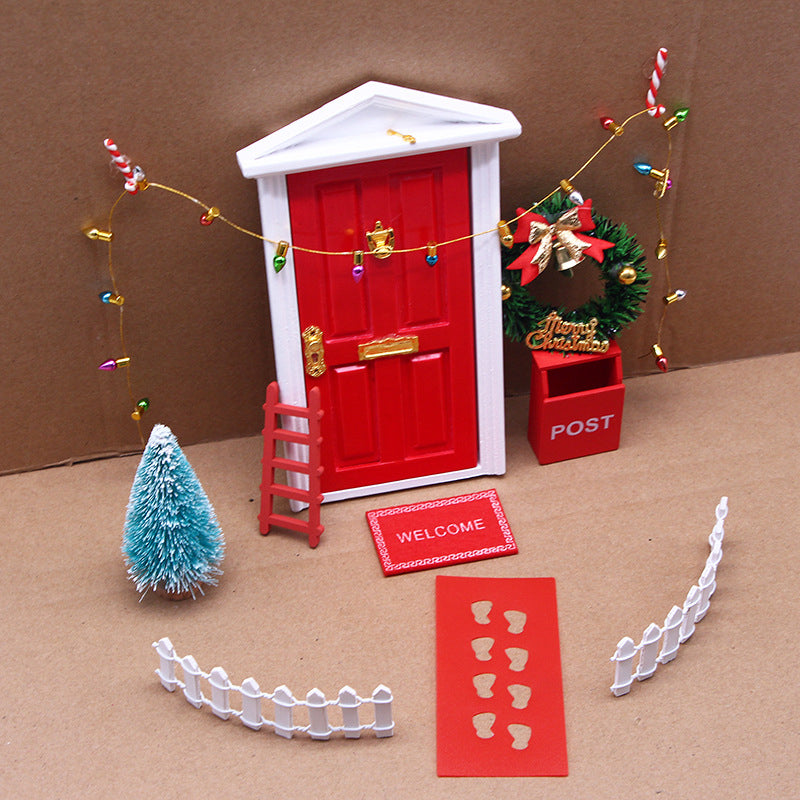 Weihnachtselfen Tür