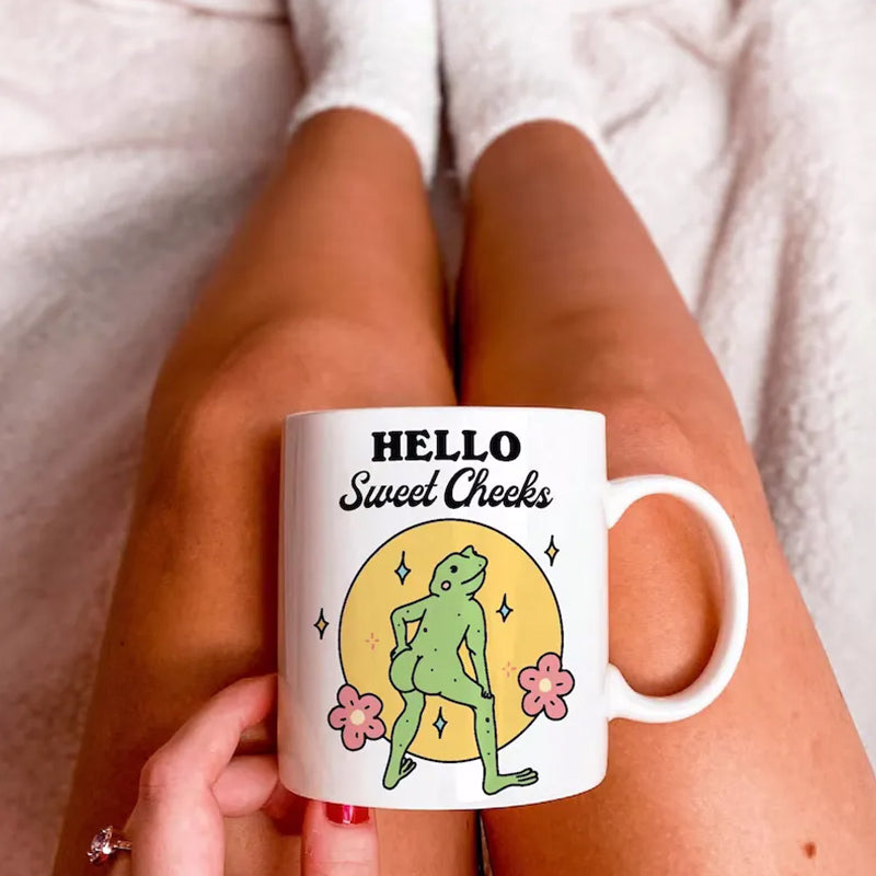 Lustige Frosch-Kaffeetasse