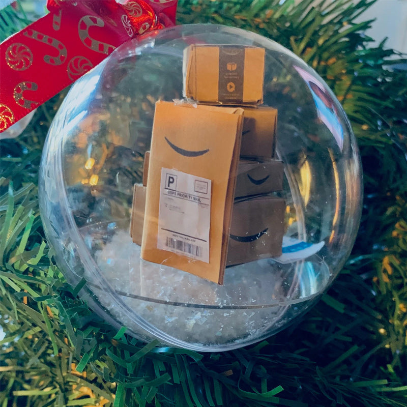 Weihnachten Baumschmuck transparent Kugel