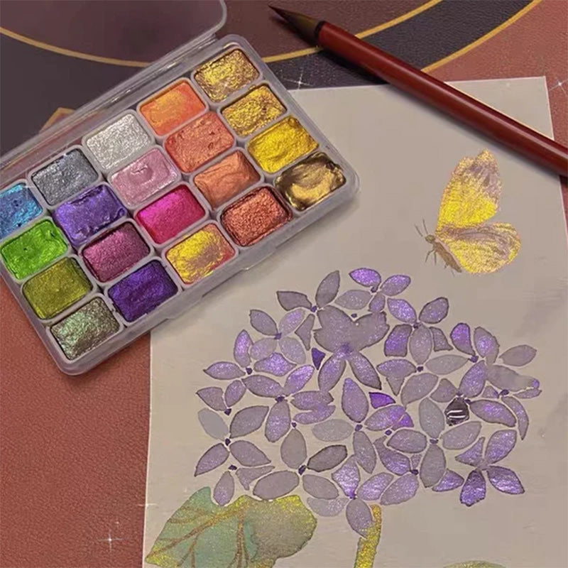 20 Farben Aquarellmalerei Set