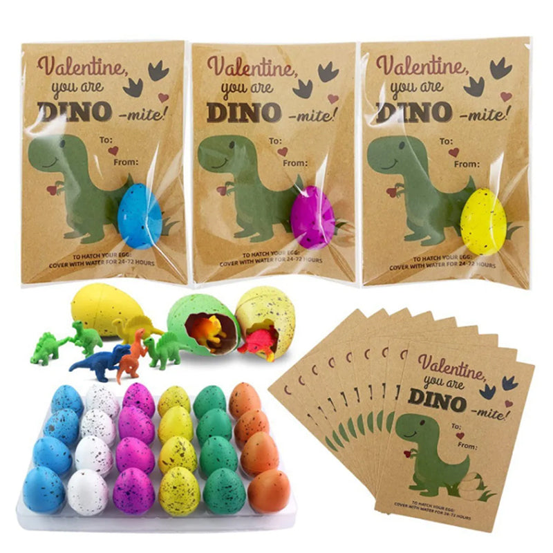 24 Stück Dinosaurier-Ei-Schlupfkarte