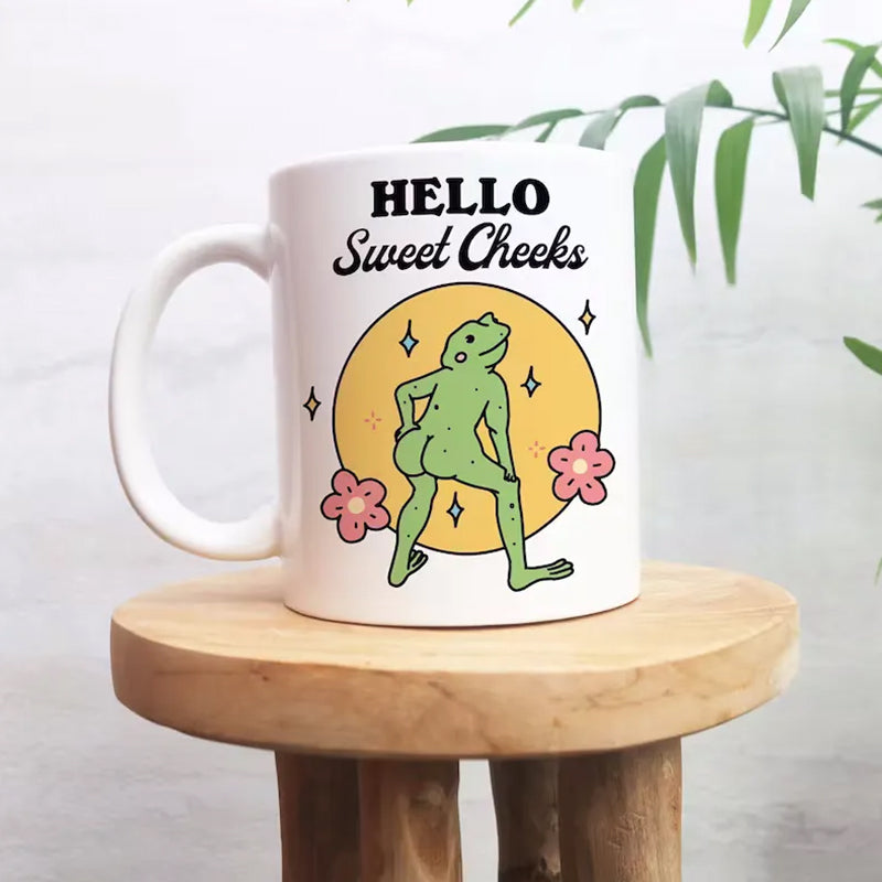 Lustige Frosch-Kaffeetasse