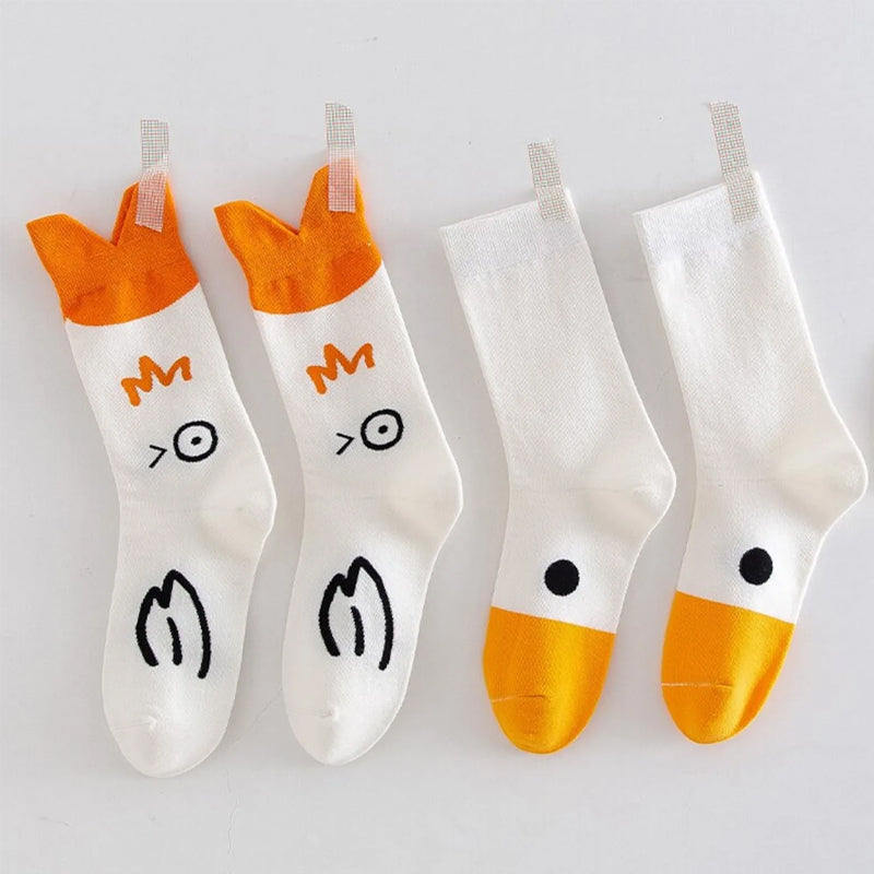 Ente gedruckt Cartoon niedlich Socken