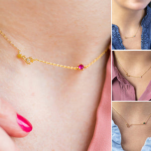 Sternzeichen Geburtsstein Halskette