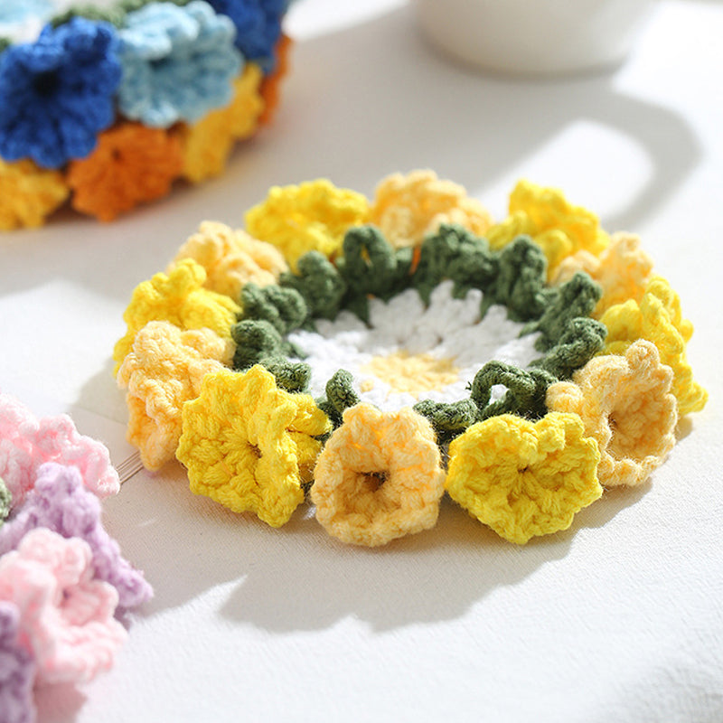 Handgestrickter Suzuran-Blumen-Untersetzer