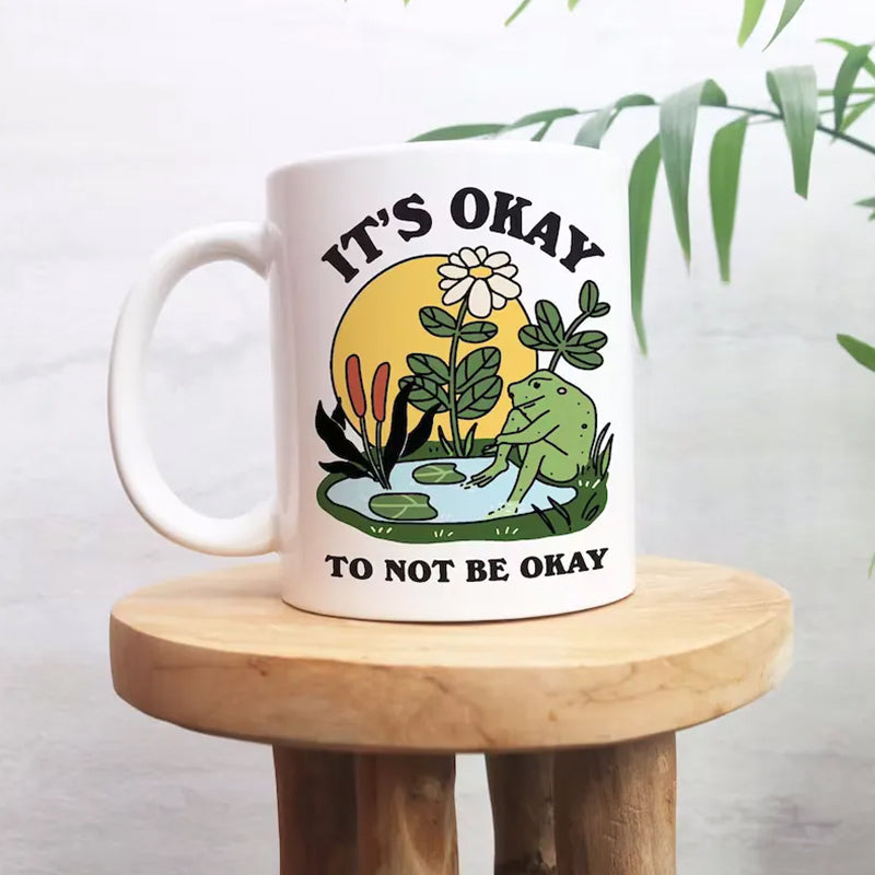 Lustige Frosch-Kaffeetasse