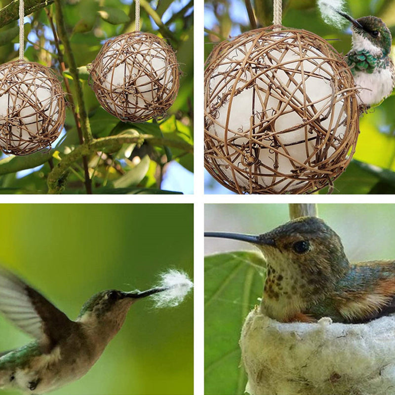 Handgefertigte Materialien für Vogelhäuschen und Vogelhäuschen