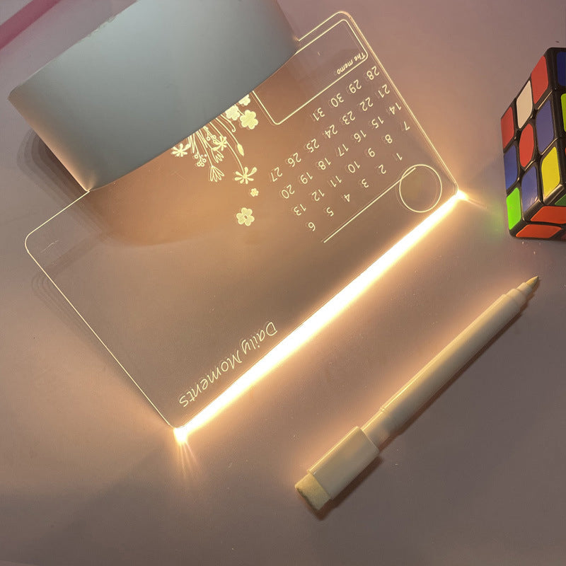 Kreatives LED-Nachtlicht für Notiztafeln