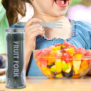 20 Stück mit Aufbewahrungsbox Abnehmbare Obstgabel