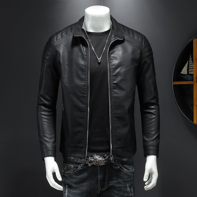 Klassische Lederjacke