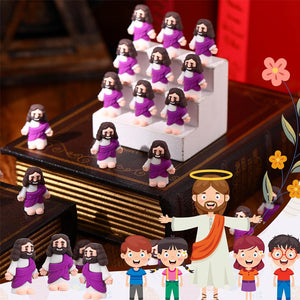 24 stk. mini-Jesus-figurer til påskepynt