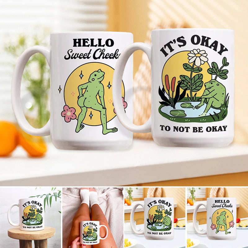 Lustige Frosch-Kaffeetasse