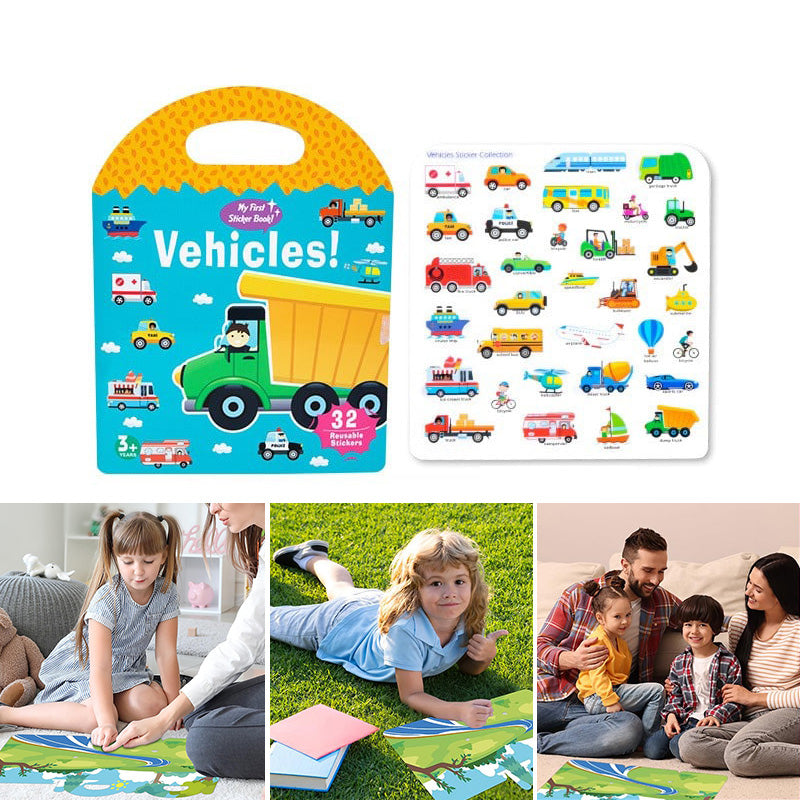 Wiederverwendbares Aufkleberbuch