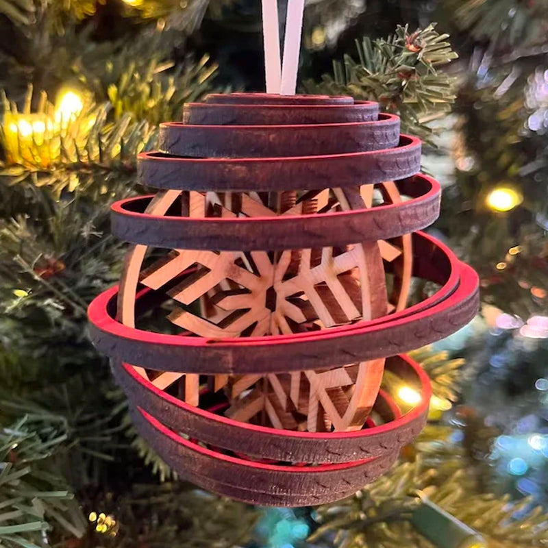 Vorverkauf>>3D-Doppelspiral-Schneeflocken | Weihnachtsschmuck