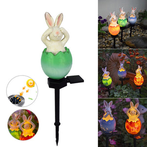Ostern Gebrochene Schale Kaninchen Rasenlicht