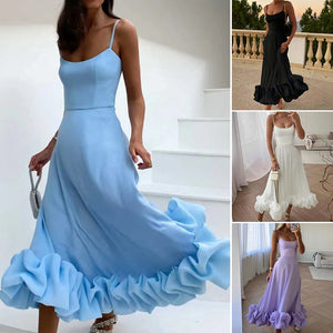 Dreidimensionales Trägerkleid mit Blumenmuster