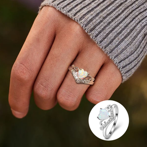 Opal-Herz-Ring