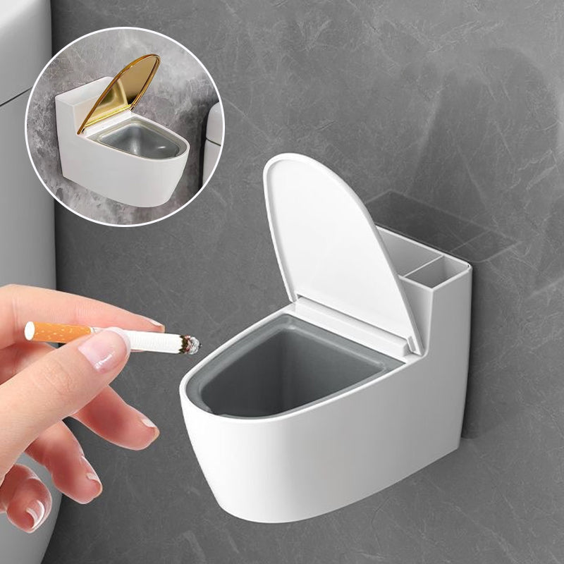 Kreative Aschenbecher-Toilettenform