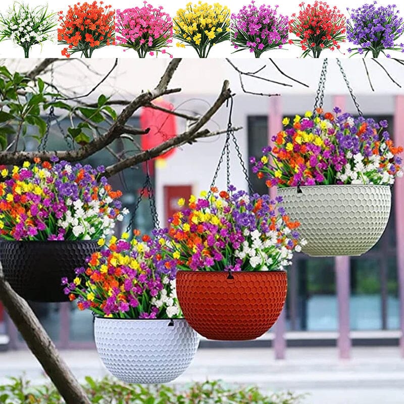 Udendørs kunstige blomster (2 bundter)