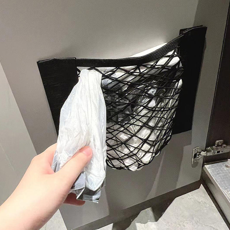 Plastposeopbevaringsnet (med klæbende tape)