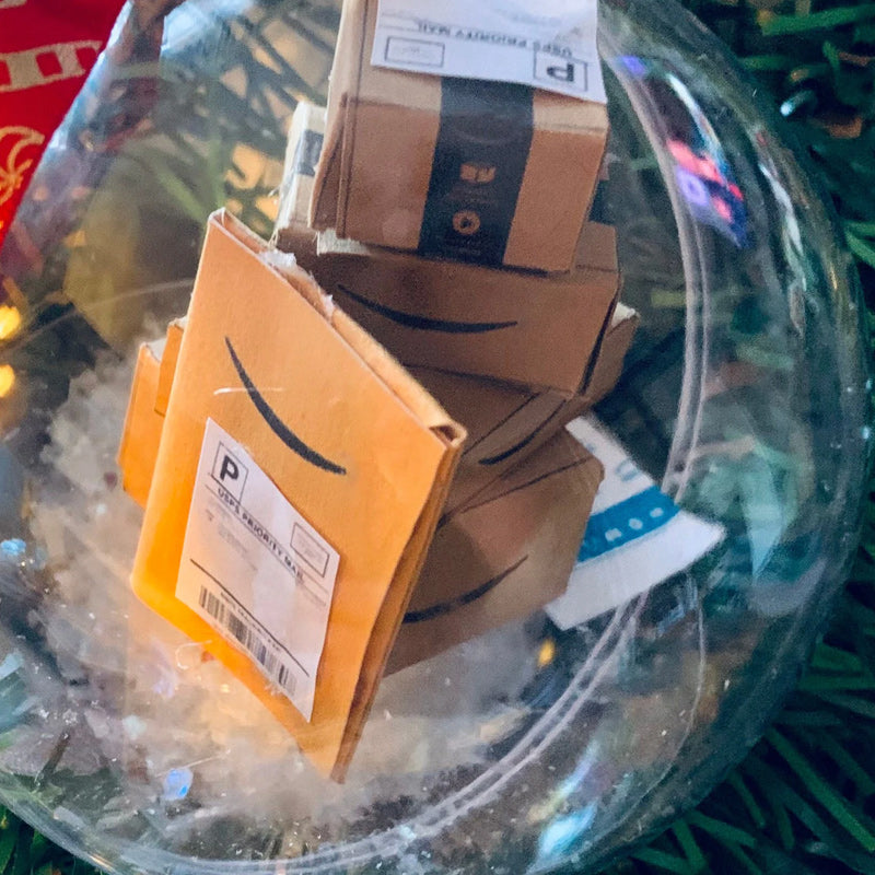 Weihnachten Baumschmuck transparent Kugel
