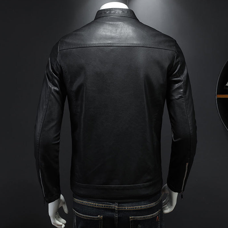 Klassische Lederjacke