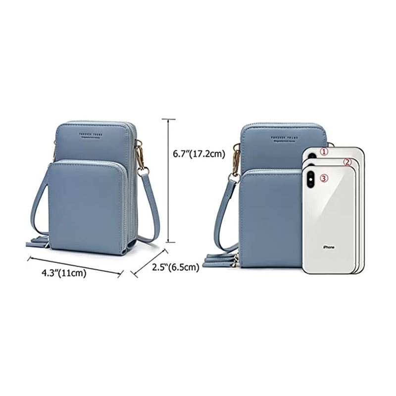 Lille crossbody taske i læder