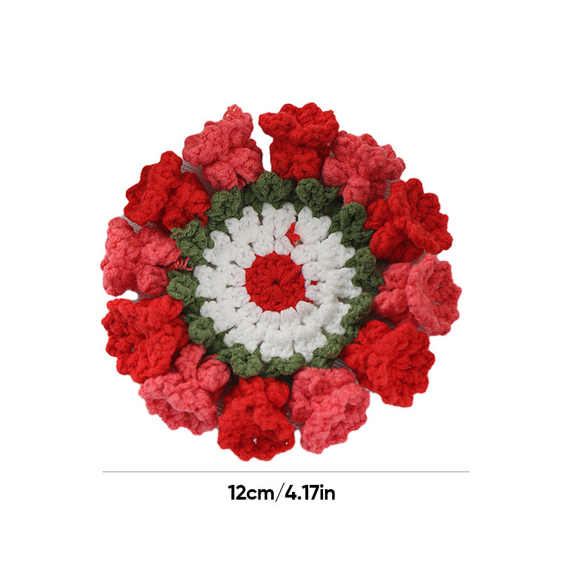 Handgestrickter Suzuran-Blumen-Untersetzer