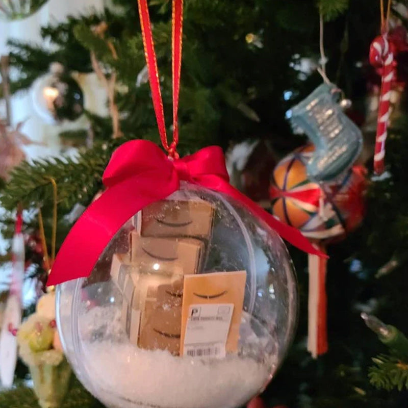 Weihnachten Baumschmuck transparent Kugel