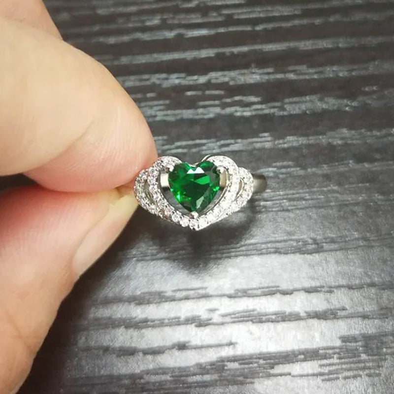 Vintage Grüner Zirkon Ring