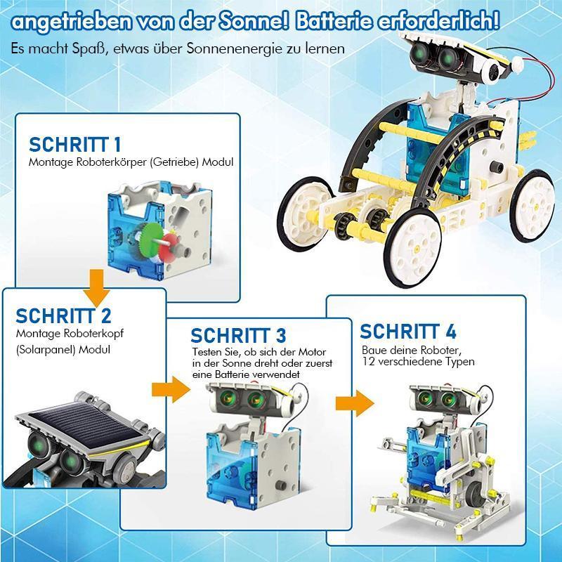 13-in-1 Bildung Solarroboter-Spielzeug